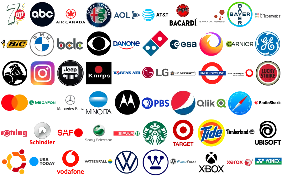 Logo cùng với các thành phần khác trong bộ nhận diện giúp đại diện cho thương hiệu (ảnh: 1000logos)