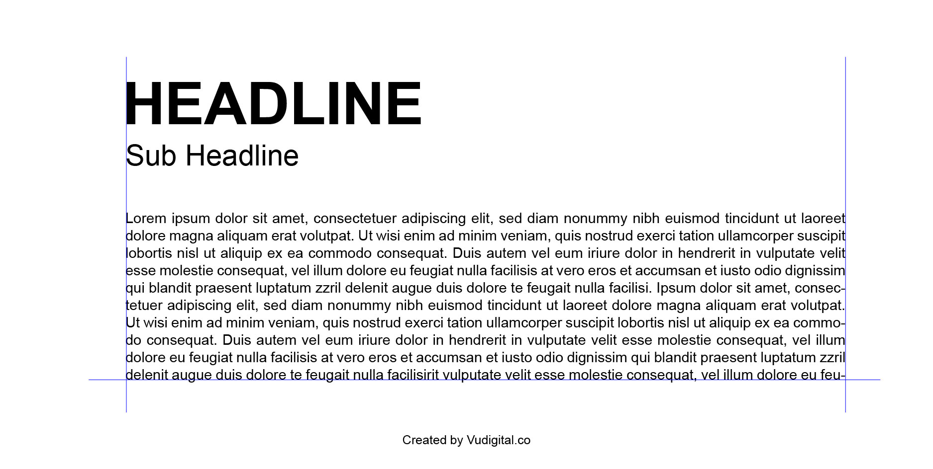 Nguyên tắc căn lề trong thiết kế (ảnh: vudigital.co)